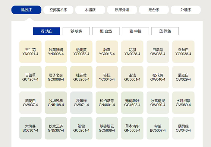 立邦漆色號大全色卡(電子版)